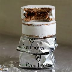 ALFAJOR GANADOR - MERENGUE ITALIANO RELLENO CON DULCE DE LECHE CAJA X 12 UNIDADES - Camboya