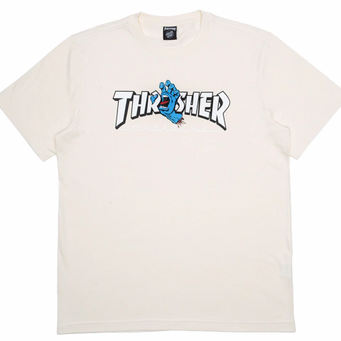 Camiseta Santa Cruz X Thrasher Screaming Logo - White - comprar online