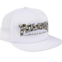 BONÉ THRASHER MAGAZINE ROSES TRUCKER MESH PRETO ou Branco