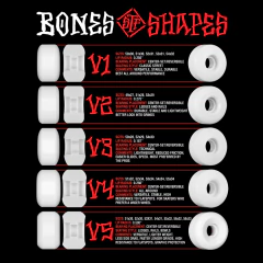 Roda Bones STF - Skateboard Wheels Sidecut 54mm V5 103A 4pk White - SKATE SHOP KIORI SKATES - monte seu skate  