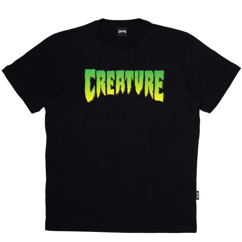 Camiseta Creature logo - preta