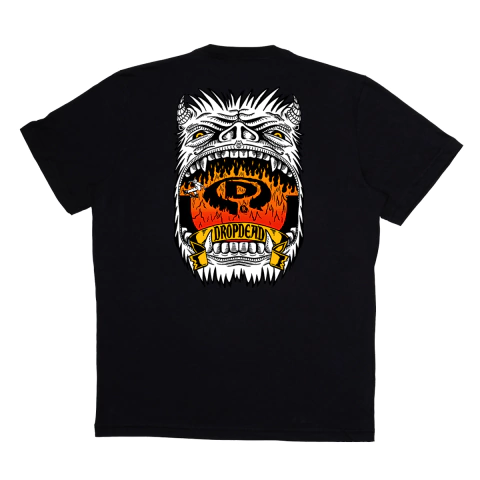 Camiseta Drop Dead - Boca do Inferno - Preta