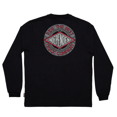 Camiseta Manga Longa Independent Trucks Mako Tile Summit - preta