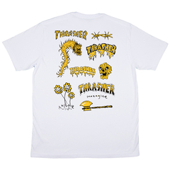 Camiseta Thrasher - Barbarin - Branca - comprar online