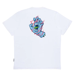 Camiseta Santa Cruz - Inferno Hand branca
