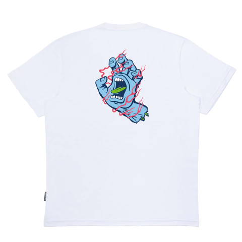Camiseta Santa Cruz - Inferno Hand branca