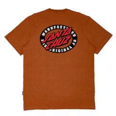Camiseta Santa Cruz Mfg Oval Dot -Marron