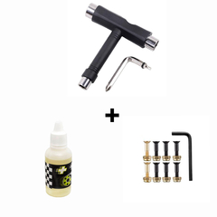 Kit de manutenção - óleo speed bearings e parafuso de base e chave T montagem