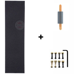 Kit de manutenção - Lixa nacional 9 x 33 e parafuso de base com silver tape