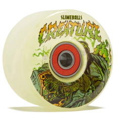 Roda Slime Balls Creature Atomic Light Ups Glow In The Dark 78a Slime Balls Skateboard Wheels 60mm - comprar online