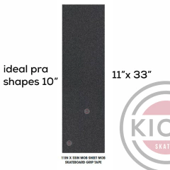 Lixa Mob Grip Mob Sheet Mob Skateboard Grip Tape 10" x 33" ( ideal para shape maior 10") - loja online