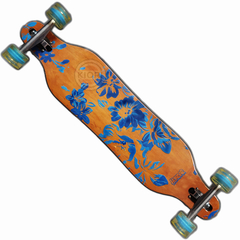 Skate longboard Hondar - Flowers blue