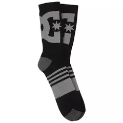 Meia DC Shoes - preta e cinza DC 17A - SKATE SHOP KIORI SKATES - monte seu skate  