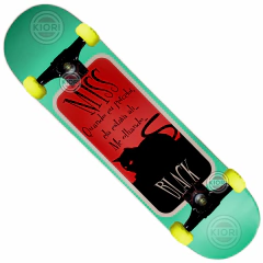 Skate completo profissional Miss Black - maple canadense premium alta qualidade