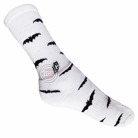 Meia de skate e Casual - Sox Crue morcego branca