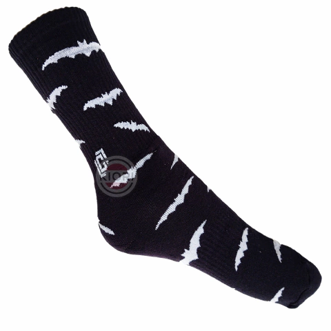 Meia de skate e Casual - Sox Crue morcego preta