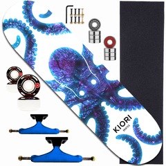 Skate completo profissional 8.0" - Octo Glow White 52mm