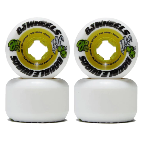 Roda OJ Wheels - 56mm Double Duro Black 101a/95a OJ Skateboard Wheels - comprar online