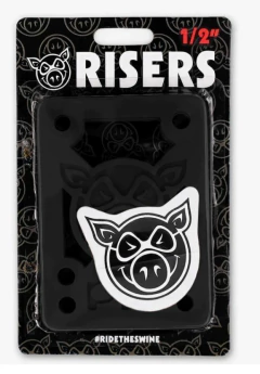 Pads Riser para truck - Pig black 1/8" - SKATE SHOP KIORI SKATES - monte seu skate  