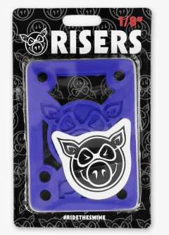 Pads Riser para truck - Pig Blue transparente - SKATE SHOP KIORI SKATES - monte seu skate  