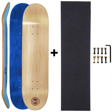 Kit de manutenção - shape maple canadense 8.25" importado com lixa e parafuso de base