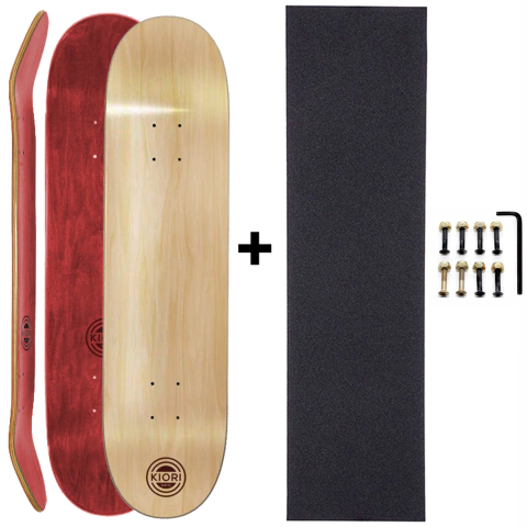 Kit de manutenção - shape maple canadense 7.75" importado com lixa e parafuso de base