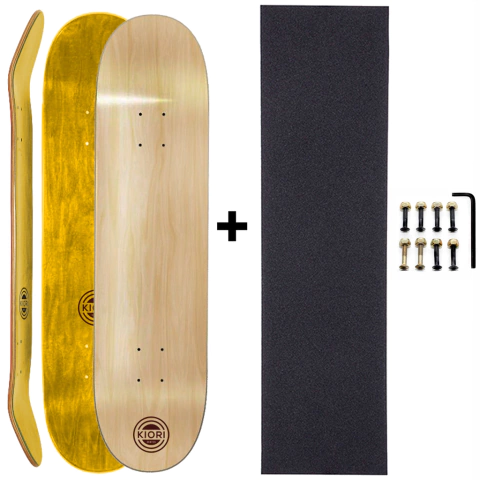 Kit de manutenção - shape maple canadense 8.5" importado com lixa e parafuso de base