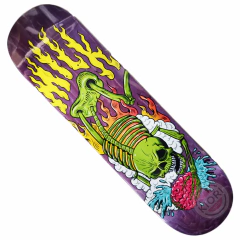Shape maple canadense - Milk skateboards 8.25" - Ratones Burning Skeleton purple