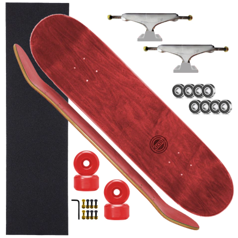Skate completo profissioanl em maple canadense - Red