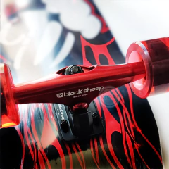 Skate Simulador de Surf profissional - Black Sheep Red - SKATE SHOP KIORI SKATES - monte seu skate  