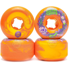Roda Slime Balls 56mm Brains Speed Balls Orange Yellow Swirl - 99a