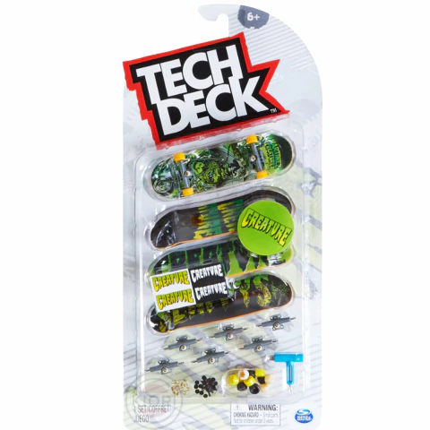 Kit 4 Skate de Dedo Coleção Creature - Tech Deck