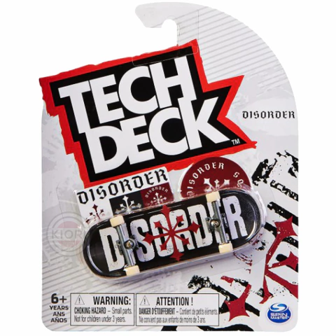 Skate de Dedo 96mm - Disorder Preto - Tech Deck