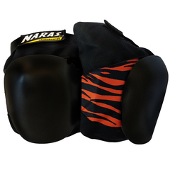 Joelheira Black - Naras Pro de impacto - Zebrada orange