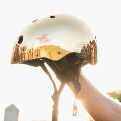 Imagem do Capacete profissional ARS - espelhado dourado