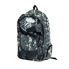 Mochila com skate bag Black Sheep camuflada cinza na internet