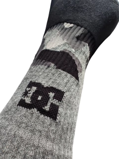 Meia DC Shoes - cinza - DC16A - SKATE SHOP KIORI SKATES - monte seu skate  