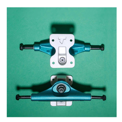 Truck Trurium 139mm - Verde e silver forjado Central ( hollow) - SKATE SHOP KIORI SKATES - monte seu skate  