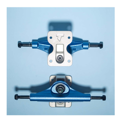 Truck Trurium 139mm - blue e silver forjado Central ( hollow) - SKATE SHOP KIORI SKATES - monte seu skate  