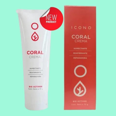 / icono Crema Coral Facial Humectante Reafirmante Reparadora 70g - comprar online