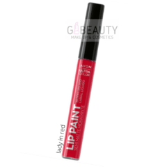 < Avon Labial Liquido Lip Paint Semimatte Hidratante Cruelty Free Lady in red