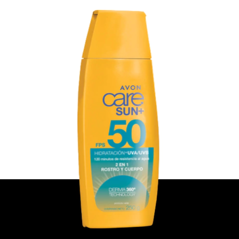 Protector Solar 2 En 1 Rostro Y Cuerpo Fps 50 Avon Care Sun+ - comprar online