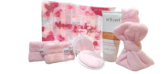 《 IDRAET KIT VITAMINA C CLEANSER 180g + neceser + vincha + muñequeras + 2 pads