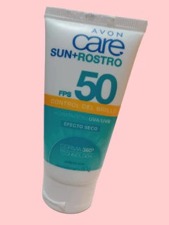 《 AVON PROTECTOR SOLAR CARE SUN+ROSTRO FPS50 50G DERMA 360° EFECTO SECO - comprar online