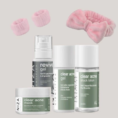Set Skincare Facial Piel Acné Grasa Mixta Rutina Niza Vincha - comprar online