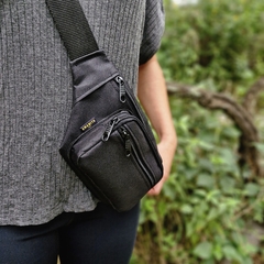 Riñonera cuatro bolsillos CORDURA BLACK - comprar online