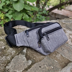 Riñonera cuatro bolsillos GRIS - comprar online
