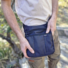 Riñonera tipo alforja JASPEADA BLACK - comprar online