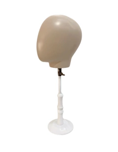 CABEZA FIBRA EXHIBIDORA BASE MADERA CIRCULAR