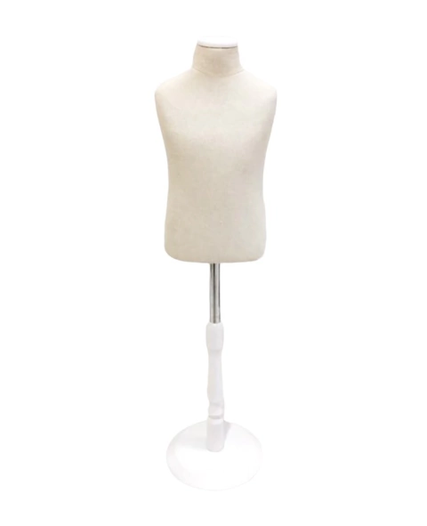 BUSTO DE NIÑO CON BASE PLATO BLANCA